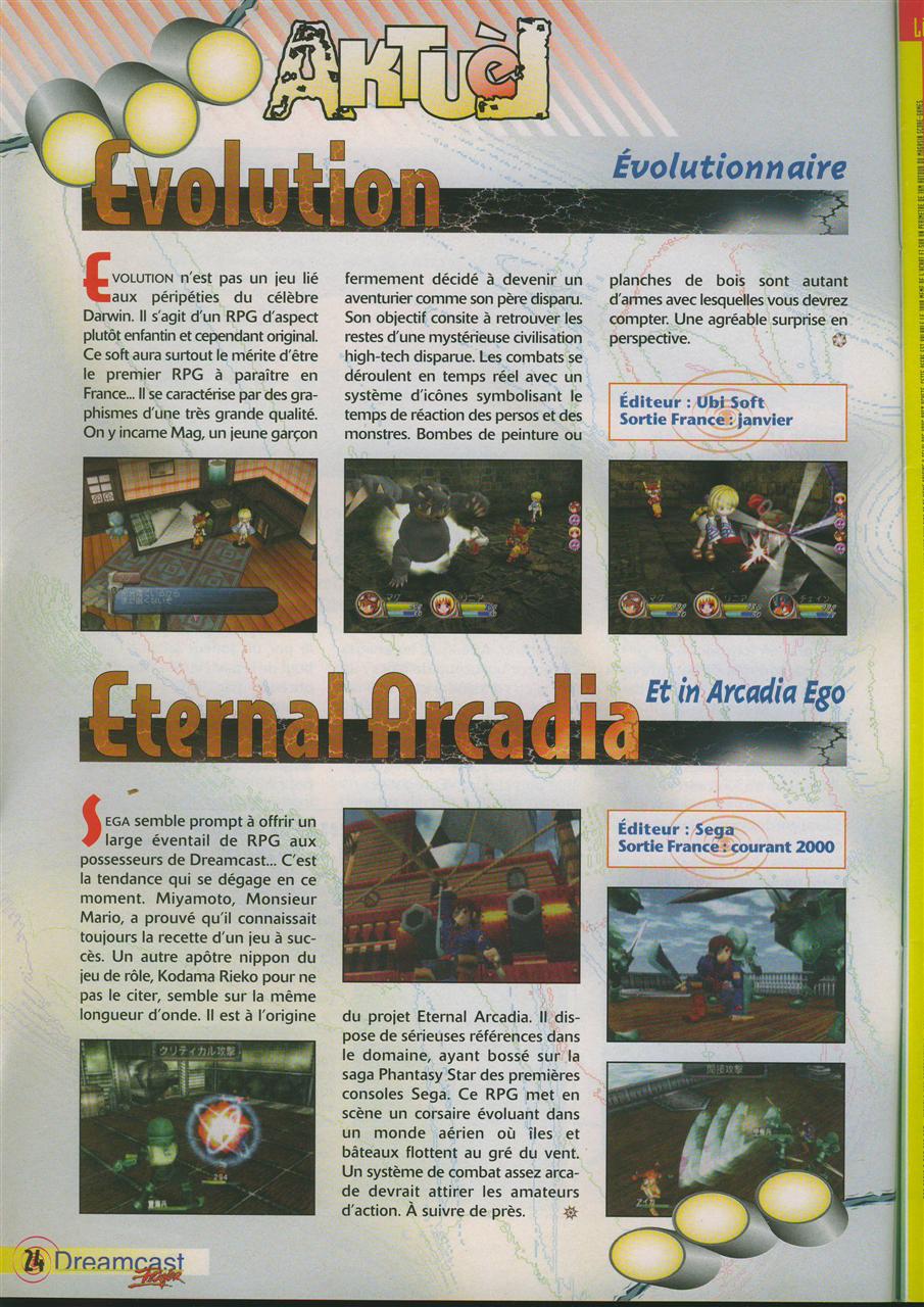 Evoluton/Eternal Arcadia (Dreamcast Player #1)